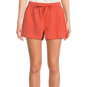 Toad & Co Hemp shorts Drawstring Pockets Women’s Sz M orange